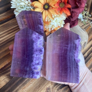 Purple Fluorite Tower, twr389, High Quality Crystal Point