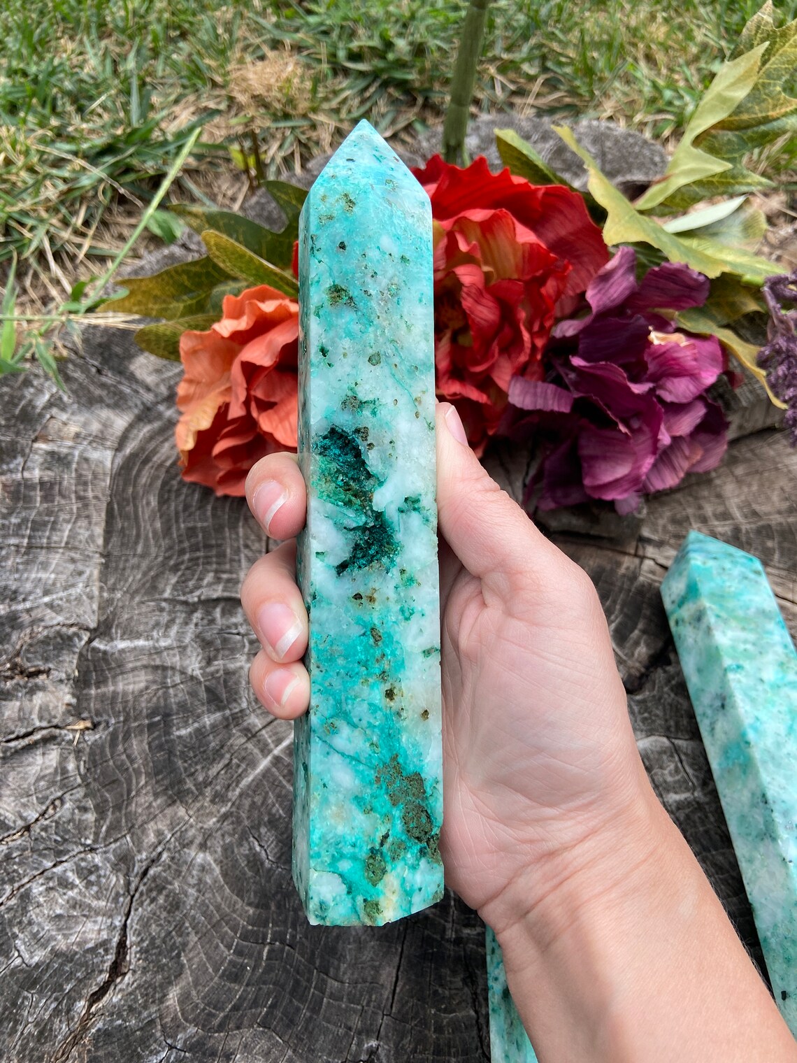 Large Phoenix Stone Tower Large Crystal Tower Phoenix Rising Etsy