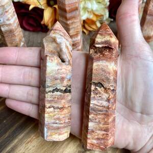 Crazy Lace Agate Tower, twr160, Crazy Agate Point, Crystal Tower, Thousand Layer Tower