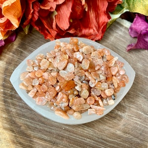 Sunstone Chips, Crystal Chips, Natural Sunstone Gemstone Chips