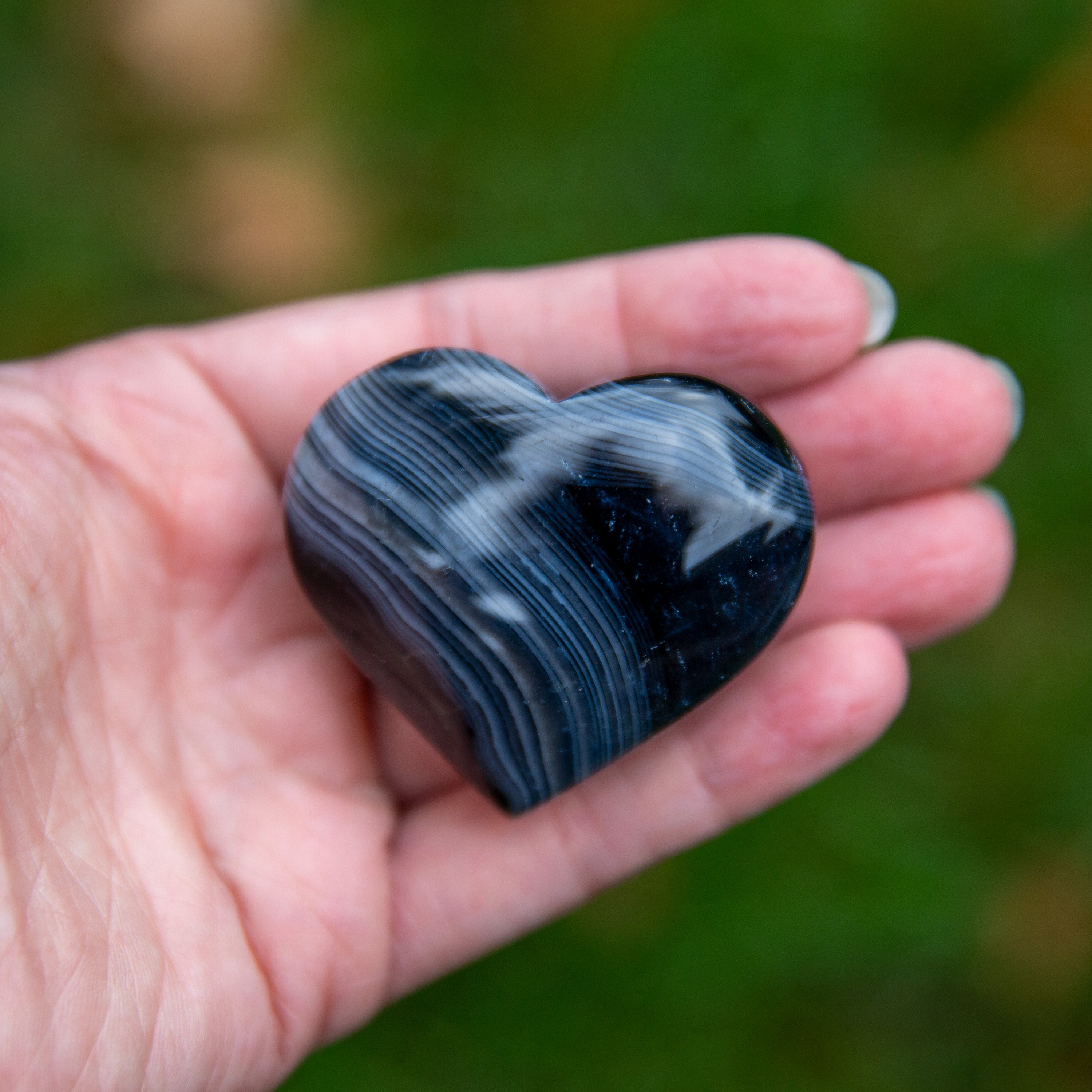 Black Agate Heart, Crystal Heart, Black Sardonyx, Shp126 - Etsy