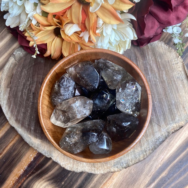 Large Smoky Quartz Tumble, tmb147, Tumbled Smoky Quartz, Crystal Tumbles