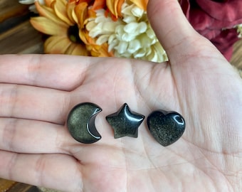 Gouden Obsidiaan Maan, shp179, Gouden Obsidiaan Hart, Gouden Obsidiaan Ster, Kristallen Ster, Kristallen Maan, Kristallen Hart