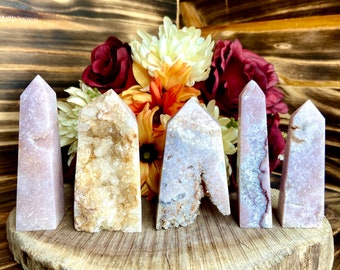 Pink Amethyst Tower, twr134, High Quality Pink Amethyst Point, Crystal Tower