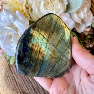 Labradorite Freeform, Crystal Freeform, msc119, Blue Labradorite