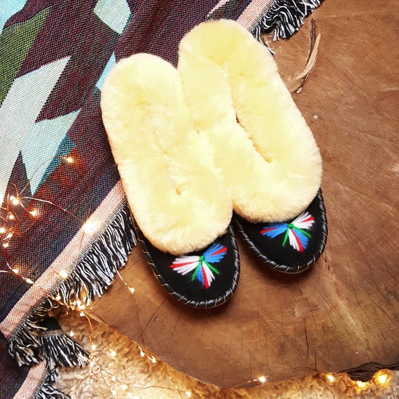 Monogrammed sheepskin slippers new arrivals