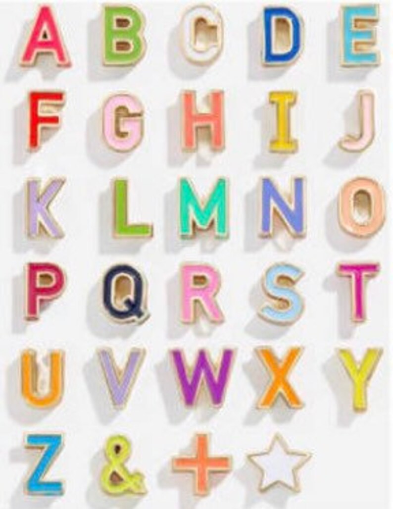 Rainbow Bracelets Block letter Personalized