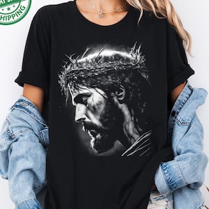 Jesus Vintage 90s Graphic Shirt, Jesus Shirt, Easter Shirt, Christian Easter Shirt, Retro Halftone Graphic Shirt, He Has Rizzen,Unisex Shirt