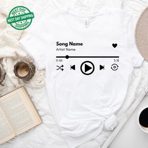 Custom Song Name Shirt Gift For Birthday, Custom Artist Name Shirt, Custom Song Name T-Shirt, Favorite Song Tee, Custom Favorite Artist Tee