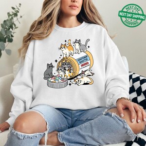 Antidepressant Cat Sweatshirt, Cat Mom Sweater, Funny Cat Hoodie,Cat Lover Gift,Therapist Hoodie,Cat Owner Gift,Mental Health Matter Sweater