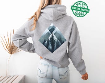 Nature Hoodie, Cottage Core Clothing, Mountain Hiking Gift, Camping Sweatshirt, Forest Core, Camping Aesthetic, Nature Lover Gift,Adventurer