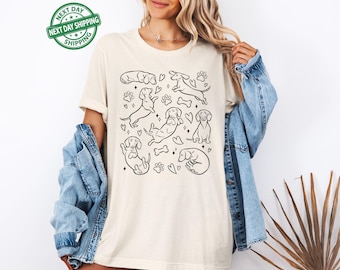 Dachshund T-Shirt,  Dachshund Shirt, Dog Mom Gift, Dachshund Shirt, Cute Doxie Tee, Wiener Dog Shirt, Dachshund Top