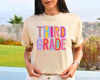Hello Third Grade Shirt, Third Grade Teacher Shirt, Teacher Gift, Gift for Teachers, 3rd Grade, Third Grade Teacher,Back to School Shirt