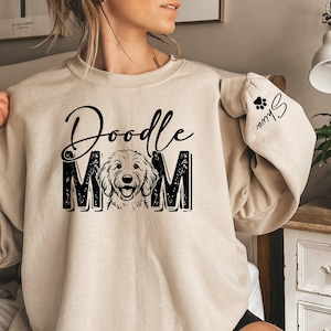 Goldendoodle Custom Sweatshirt, Doodle Mom Sweater, Goldendoodle hoodie, Golden Doodle mom, Golden Doodle Gifts, Personalized Dog Sweater