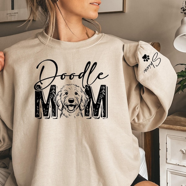 Goldendoodle Custom Sweatshirt, Doodle Mom Sweater, Goldendoodle hoodie, Golden Doodle mom, Golden Doodle Gifts, Personalized Dog Sweater