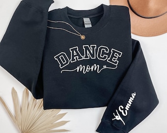 Dance Mom Sweatshirt, Dance Mom Hoodie, Dance Mama Sweatshirt, Personalized Arm with Kids Names