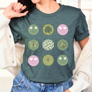 Shamrock Smile, St. Patrick&#39;s Day Shirt, Cute Lucky Shirt, St Patrick&#39;s Day Tee, St Patty&#39;s Day, Retro St Patrick&#39;s,  Shirt