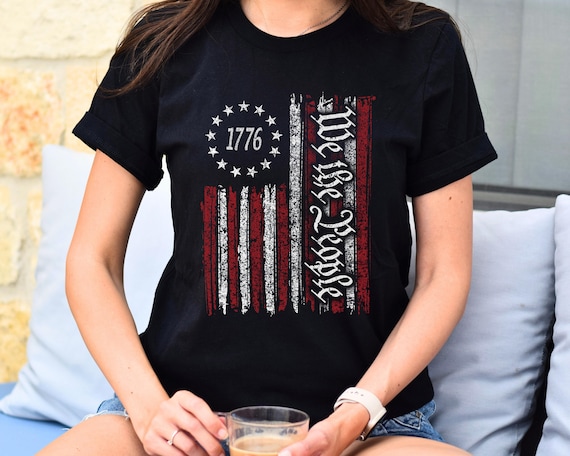 We The People Shirt, We The People American Flag Shirt, USA Flag Shirt, Merica Shirt,USA Flag Sweatshirt, Fourth of July,Red White and Blue