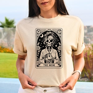 The Mom Tarot Card Shirt, Skeleton Mother Tshirt, Witchy Vibes Celestial Mama Tee, Mother&#39;s Day Shirt, Mama Sweatshirt, Mother&#39;s Day Gift
