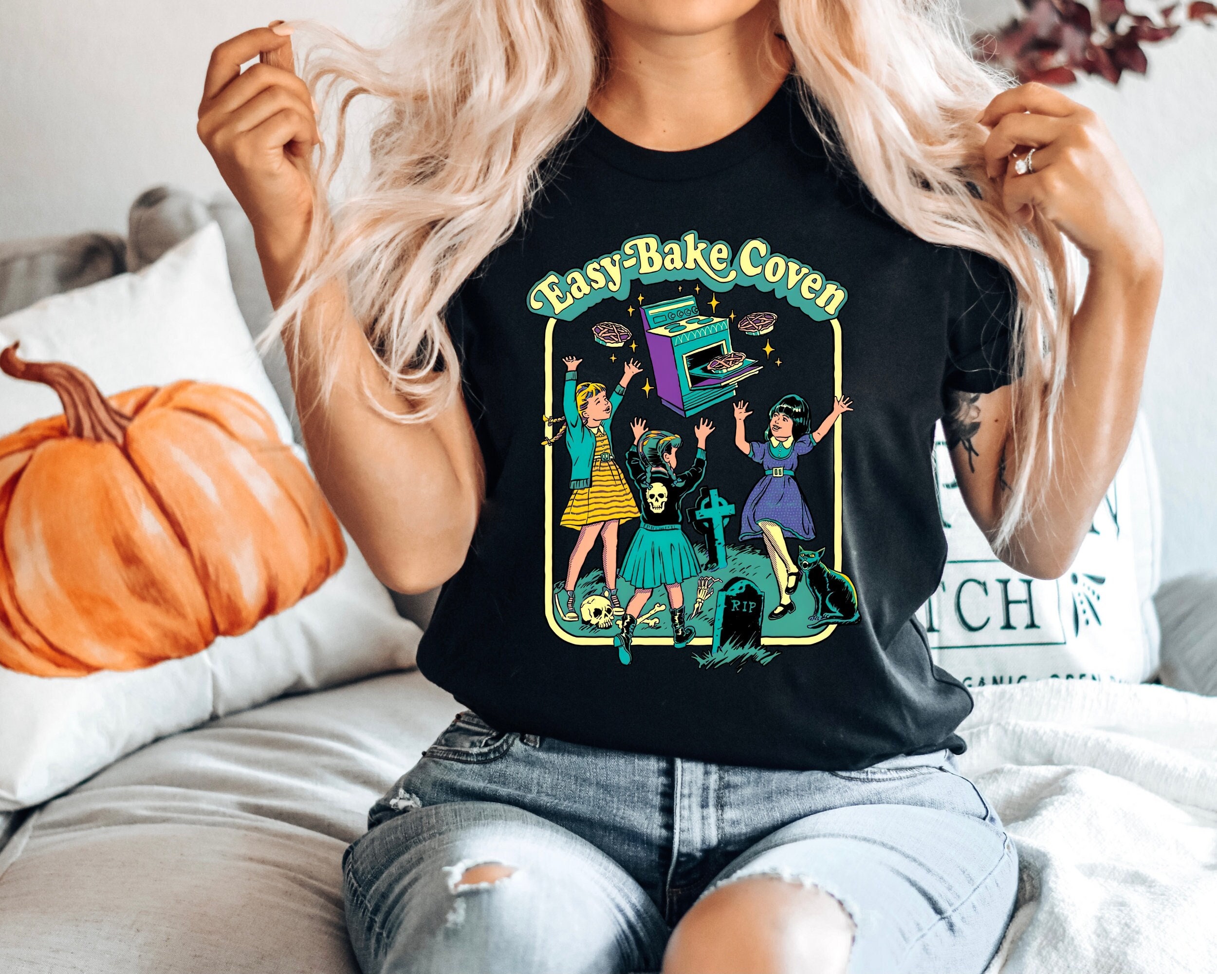 Easy Bake Coven T-Shirt, Witch T-Shirts, Happy Halloween, Spooky Season Shirt, Halloween Shirt, Halloween Gift, Fall Shirts, Spooky Season