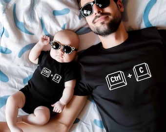 Copy Paste Shirt, Matching Shirts, Ctrl C Shirt, Ctrl V Shirt, Family Shirts, Fathers Day Shirt, Fathers Day Gift, Father Son Shirts