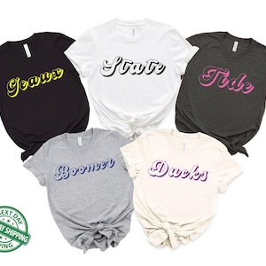 Custom Groove Mascot Shirt, School Spirit T-Shirt, Baseball Football Spirit Shirt, Mascot Team Name Shirt, Retro Mascot T-Shirt