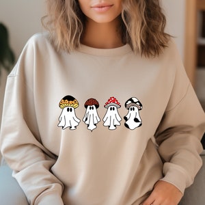 Ghost Sweatshirt, Halloween Sweatshirt, Magic Mushroom Sweatshirt, Spooky Season Shirt, Ghost Shirt, Halloween Shirt, Funny Fall Shirt