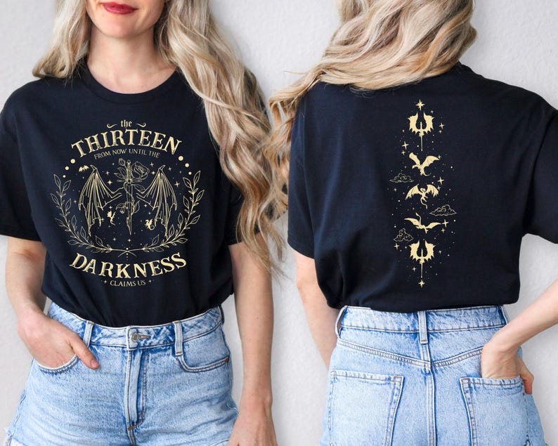 The Thirteen Throne Of Glass Shirt, Sjm Merch, From Now Until The Darkness Claims Us Shirt, We Are The Thirteen, Bookish Gift image 2