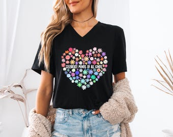 Camiseta de concienciación sobre el autismo, camiseta sobre neurodiversidad, regalo para profesores de educación especial, camiseta sobre TDAH y autismo.
