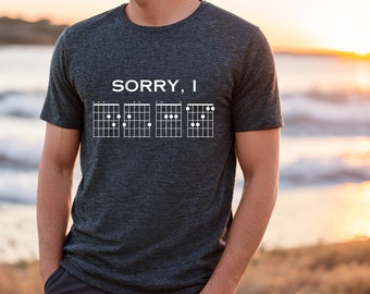 Sorry I DGAF Funny Guitarist Guitar Tab Joke Slogan T-Shirt - Mens and Womens Sizes