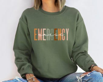 Emergency Nurse Sweatshirt, Emergency Nurse Hoodie, Emergency Department Sweatshirt, Emergency Department Hoodie, ER Nurse Sweatshirt