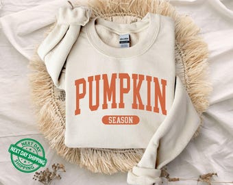 Retro Pumpkin Season Sweatshirt - Thanksgiving Gift Fall Gifts - Autumn Hoodie - Cute Fall Sweatshirt - Halloween Hoodie For Women