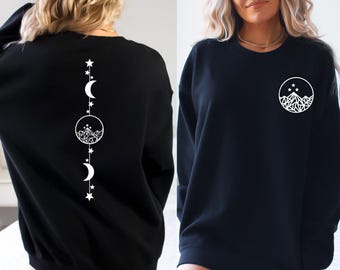 Feyre Tattoo Sweatshirt or Hoodie Front and Back, A Court of Thorns and Roses, Rhysand Sweatshirt, Acotar Sweatshirt, Velaris Shirt, Feyre