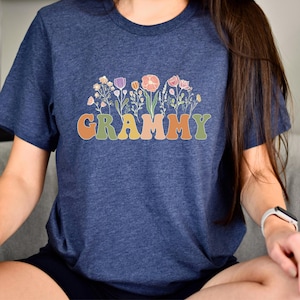Grammy Shirt, Grammy Wildflowers Shirt, Grammy TShirt, Grammy T Shirt, Grammy Shirts, Mothers Day Gift For Grammy Gifts, Grandma Shirt