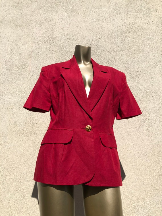 Vintage short sleeve blazer