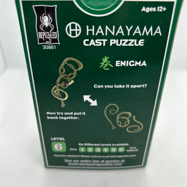 Hanayama 'ENIGMA' level 6 brainteaser