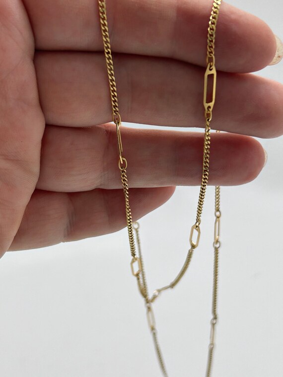 750 (18K) solid gold chain - image 8