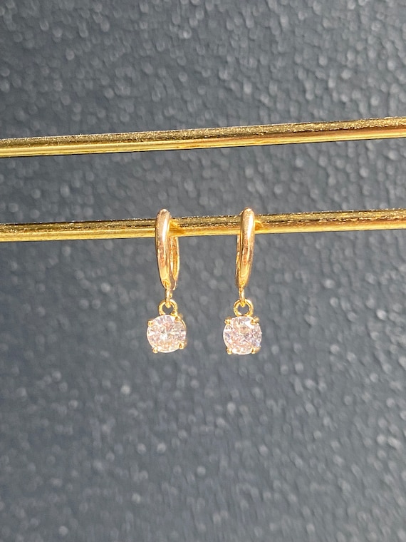 Creolen Ohrringe Gold Für Damen – 18K Vergoldet, Hypoallergen, Mit Kristall, Geschenk Für Frauen & Mädchen