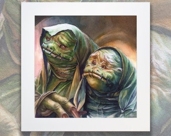 gruenaks print - The Dark Crystal gruenaks - Age of Resistance slaves