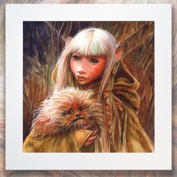 Print van Kira en fizzgig - The Dark Crystal Kira - kunst van kira en fizzgig