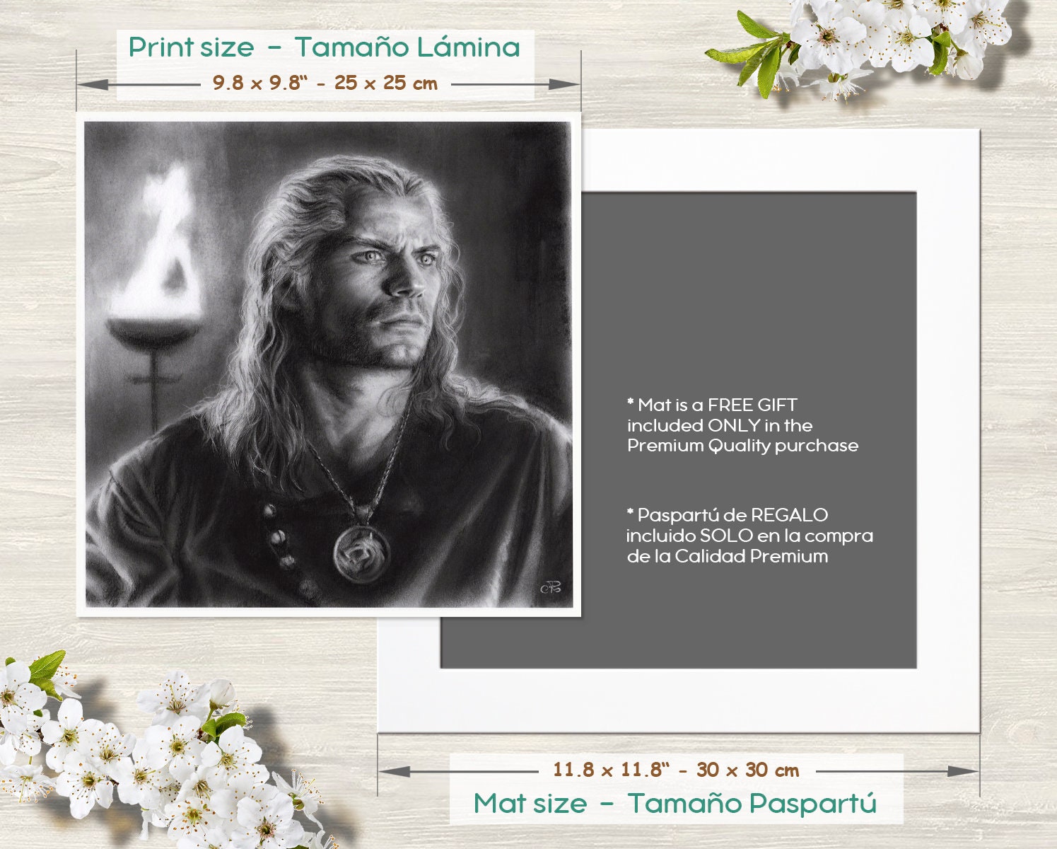 Geralt Print Witcher Geralt Classic Portrait - Etsy