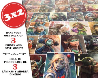 Art print bundle deal - 3x2 - fantasy art print set
