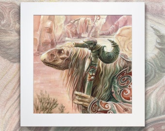 Urzah print - The Dark Crystal Urzah Mystic - UrRu art