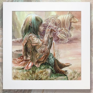 gelfling Jen stampa - The Dark Crystal Jen - gelfling jen pittura