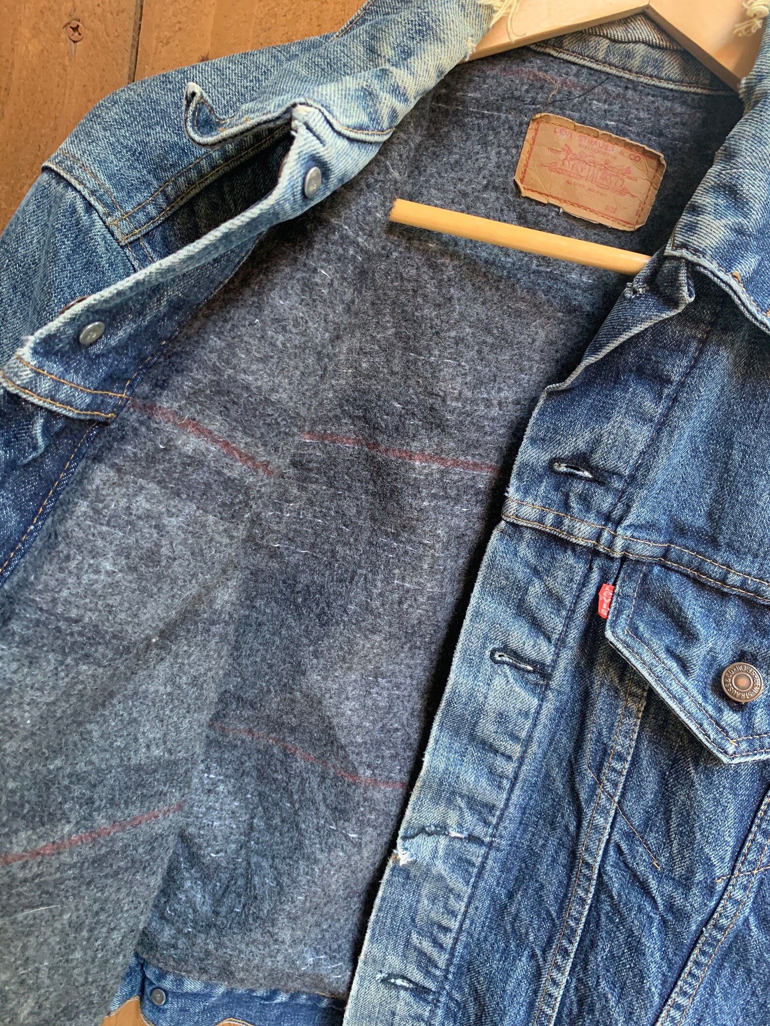 Vintage Levi's Woollined Denim Jacket Etsy