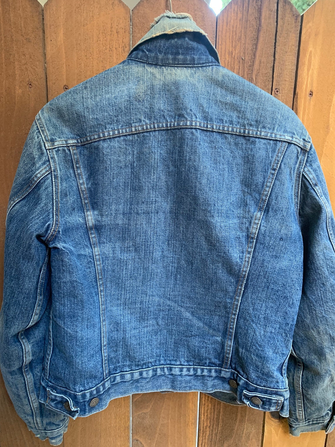 Vintage Levi's Woollined Denim Jacket Etsy