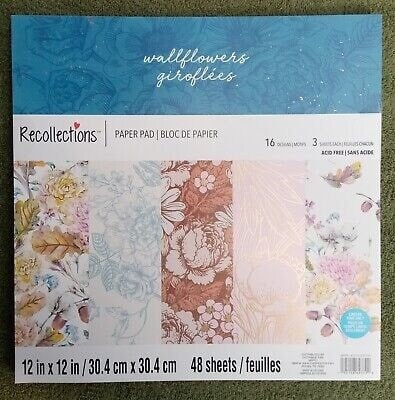 Recollections 12x12 Love & Devotion Pink Red Hearts Flowers Scrapbook Paper  Pad for sale online