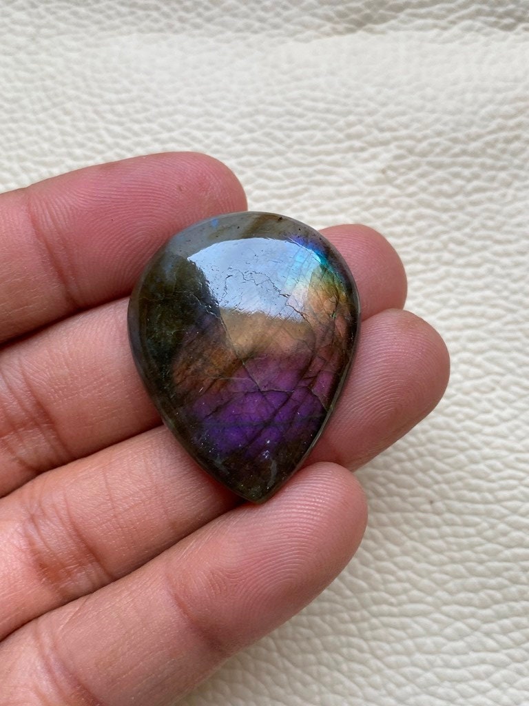 Labradorite cabochon 1 Piece Size 32 MM Approximately SKU | Etsy