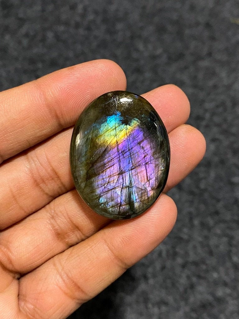 Labradorite cabochon 1 piece size 35 MM Approximately SKU | Etsy
