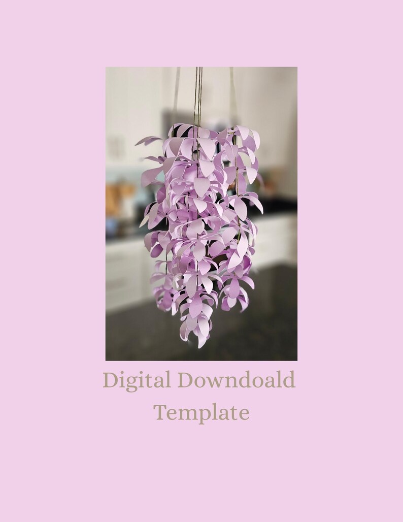 Wisteria Flower Template SVG for Cricut | Cascading Wedding Backdrop ...